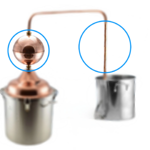 Deflegmátor medený set 27cm Perfect Home