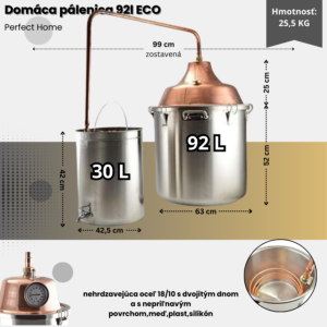 Alternative view of Nerezová kotlová zostava s medeným prepojením 92l ECO Perfect Home