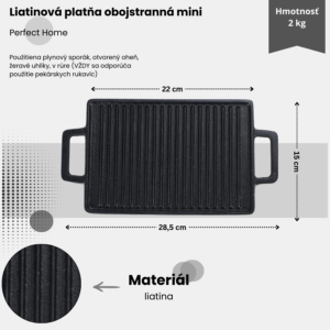Alternative view of Liatinová doska obojstranná mini Perfect Home
