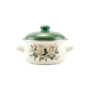 Smaltovaný hrniec s pokrievkou 2,4 l, 22cm Perfect Home