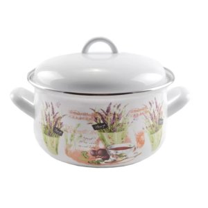 Hrniec smaltovaný s pokrievkou 3,3l, 20cm Perfect Home