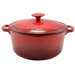 Liatinový smaltovaný hrniec 4,2l, 26cm červený Perfect Home