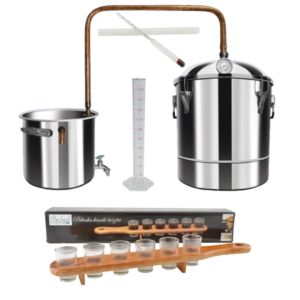 Domáca pálenica 50l + liehomer + odmerka + servírovací set Perfect Home