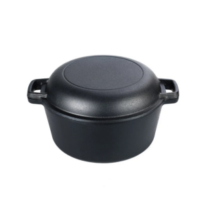 Hrniec liatinový s pokrievkou 2v1, 26cm Perfect Home