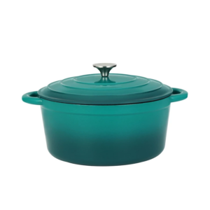 Smaltovaný liatinový hrniec 6l, 28,5 cm tyrkysový Perfect Home