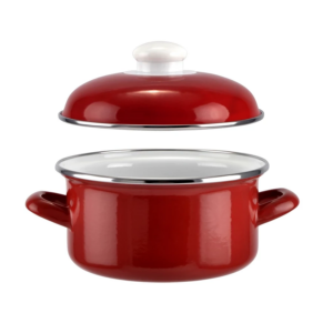Smaltovaný hrniec s pokrievkou 5l, 24cm Perfect Home