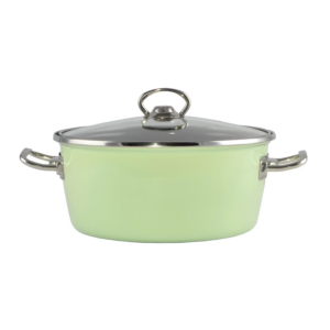 Smaltovaný hrniec s pokrievkou 4,2l, 24cm Perfect Home