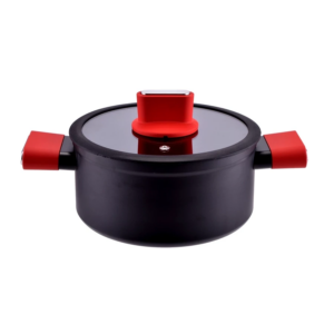 Hrniec s nepriľnavým povrchom 5l, 24cm čierny Perfect Home