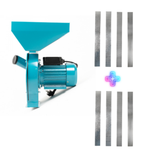 Elektrický kladivový mlyn Broman 4,2 kW – mlynček na obilie a kukuricu so sadou 8 sít, kapacita 300 kg/hod