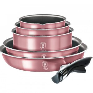 Alternative view of Sada hrncov s mramorovým povrchom 12 dielna BerlingerHaus - metalická ružová