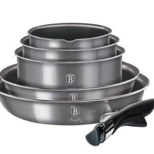 Alternative view of Sada hrncov s mramorovým povrchom 12 dielna BerlingerHaus - metalická šedá