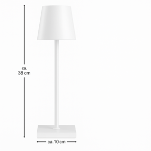 Stolná lampa LED s dotykovým tlačidlom 3V biela N8Werk