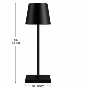 Stolná lampa LED s dotykovým tlačidlom 3V čierna N8Werk