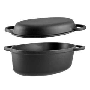 Liatinový pekáč na kačicu oválne 2v1 37,5x26 cm Perfect Home