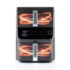 Alternative view of Teplovzdušná fritéza dvojkomorová s LED displejom 10l, 2500 W GOURMETmaxx FryUp MultiSize