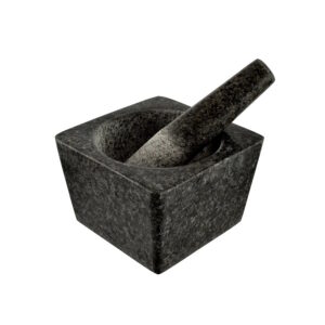 Štvorcový žulový mažiar 13×13×8,5 ​​cm Perfect Home