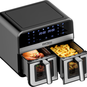 Alternative view of Teplovzdušná fritéza dvojitý kôš 9l, 2500 W, SYNC, LED, okienko