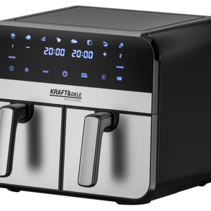 Alternative view of Teplovzdušná fritéza AirFryer 9L-2 komory, 2500W, 8 programov, LED panel