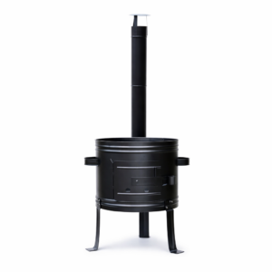 Kotlina s komínom 31 cm pre kotlík 10 l Perfect Home - kovová, s dvierkami a popolníkom